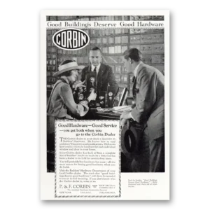 1923 P & F Corbin Print Ad | Good Hardware