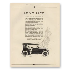 1923 Dodge Touring Car Print Ad | Long Life