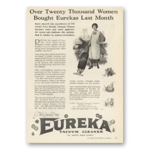 1923 Eureka Vacuum Cleaner Print Ad | Twenty Thousand