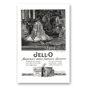 1923 Jell-O Print Ad | Famous Dessert