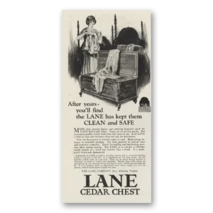 1923 Lane Cedar Hope Chest Print Ad | Clean Safe