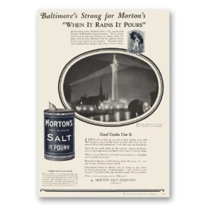 1923 Morton Salt Print Ad | Baltimores