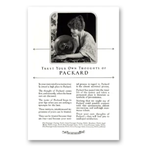 1923 Packard Print Ad | Trust Thoughts
