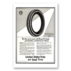 1923 US Royal Tires Print Ad | Probably Million