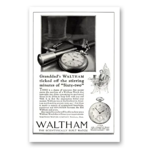 1923 Waltham Watch Print Ad | Granddads