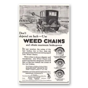 1924 American Chain Company Print Ad | Depend Luck