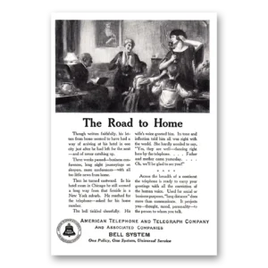 1924 American Telephone Print Ad | Road To Home