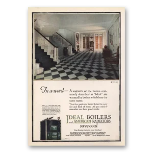 1924 American Radiator Print Ad | Word Majority