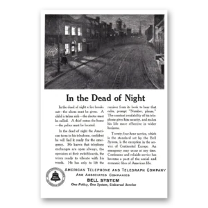1924 American Telephone Print Ad | Dead Night