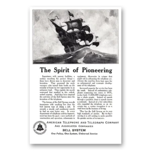 1924 American Telephone Print Ad | Spirit Pioneering