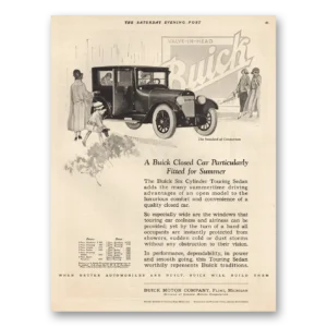 1924 Buick Print Ad | Closed Car