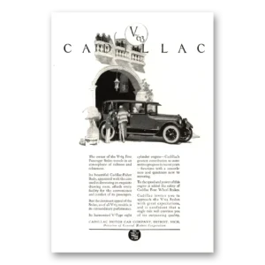 1924 Cadillac V63 Print Ad | Five Passenger