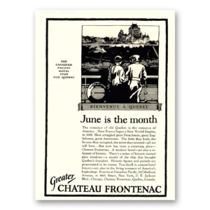 1924 Canadian Pacific Print Ad | June Is Month