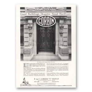 1924 P & F Corbin Print Ad | American Indian