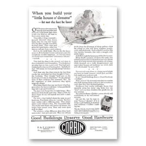 1924 P & F Corbin Print Ad | Little House