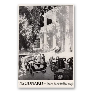 1924 Cunard Print Ad | No Better Way