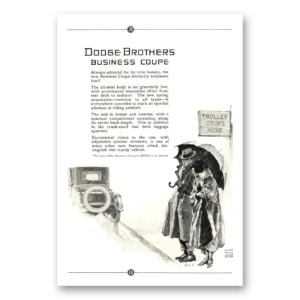 1924 Dodge Business Car Print Ad | Trolley Stops