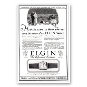 1924 Elgin Watch Print Ad | Serve Owner