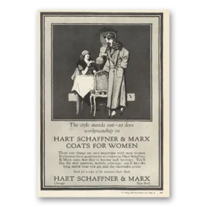 1923 Hart Schaffner Marx Print Ad | Style Stands Out