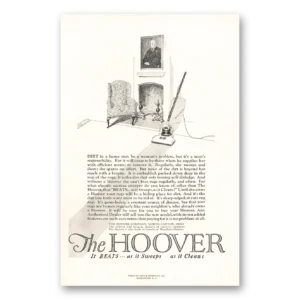 1924 Hoover Vacuum Print Ad | Womans Problem