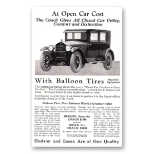 1924 Hudson Motor Car Print Ad | Open Car