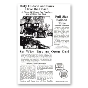 1924 Hudson Motor Car Print Ad | Only Hudson