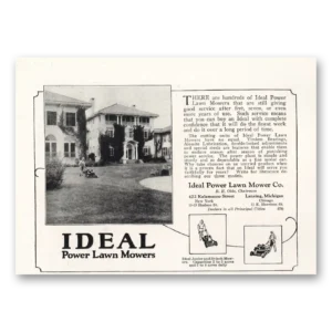 1924 Ideal Mowers Print Ad | Hundreds