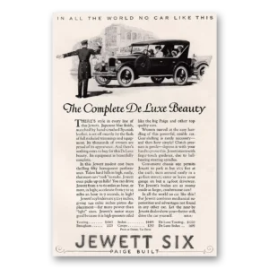 1924 Paige-Detroit Motor Car Print Ad | Jewett Six