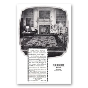 1924 Karnak Rugs Print Ad | Unusual Distinction