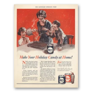 1924 Karo Print Ad | Holiday Candy
