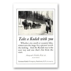 1924 Kodak Autographic Camera Print Ad | City Stroll