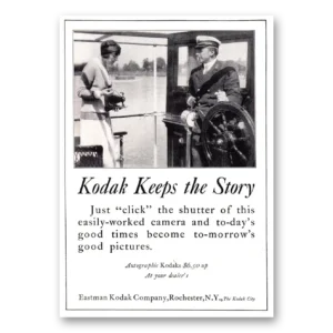 1924 Kodak Autographic Camera Print Ad | Keeps Story