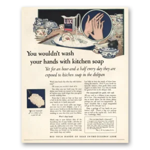 1924 Lux Soap Print Ad | Kitchen Soap