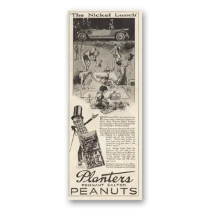 1924 Planters Peanuts Print Ad | Nickel Lunch