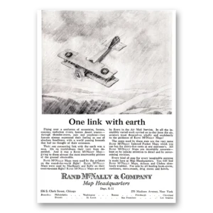 1924 Rand McNally Print Ad | One Link