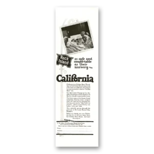 1924 Rock Island Lines Print Ad | Nursery California