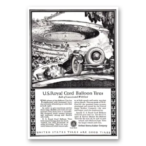 1924 US Royal Tires Print Ad | Balloon Tires