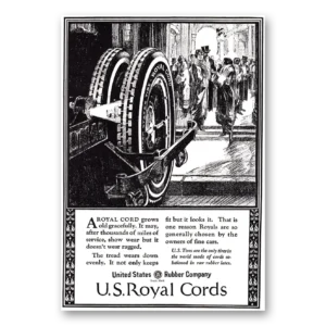 1924 US Royal Tires Print Ad | Old Gracefully