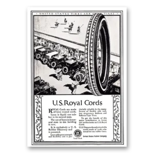 1924 US Royal Tires Print Ad | Treated Cords