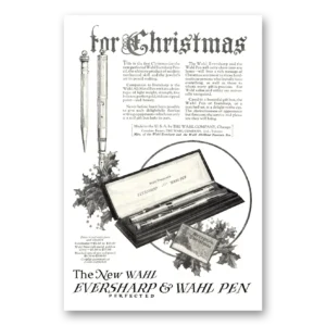 1924 Wahl Eversharp Print Ad | Pen Christmas