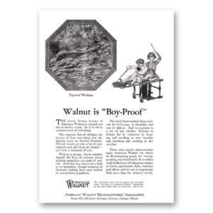 1924 American Walnut Print Ad | Boy Proof