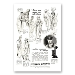 1924 Western Electric Print Ad | Men Made