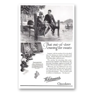 1924 Whitmans Chocolates Print Ad | Craving For Sweets