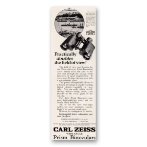 1924 Zeiss Binoculars Print Ad | Prism Binoculars