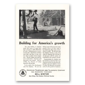 1925 American Telephone Print Ad | Americas Growth