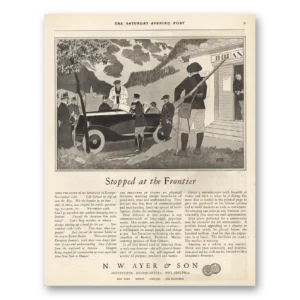 1925 N W Ayer Print Ad | Frontier