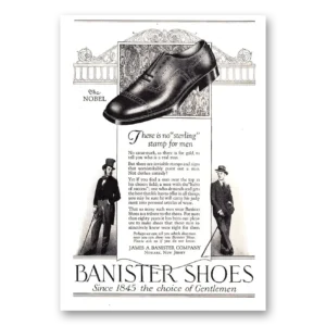 1925 Banister Shoes Print Ad | Sterling Stamp