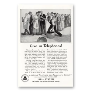 1925 American Telephone Print Ad | Give Us