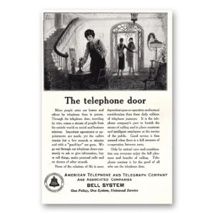 1925 American Telephone Print Ad | Telephone Door