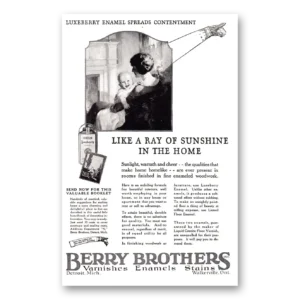 1925 Luxeberry Enamel Print Ad | Ray Sunshine